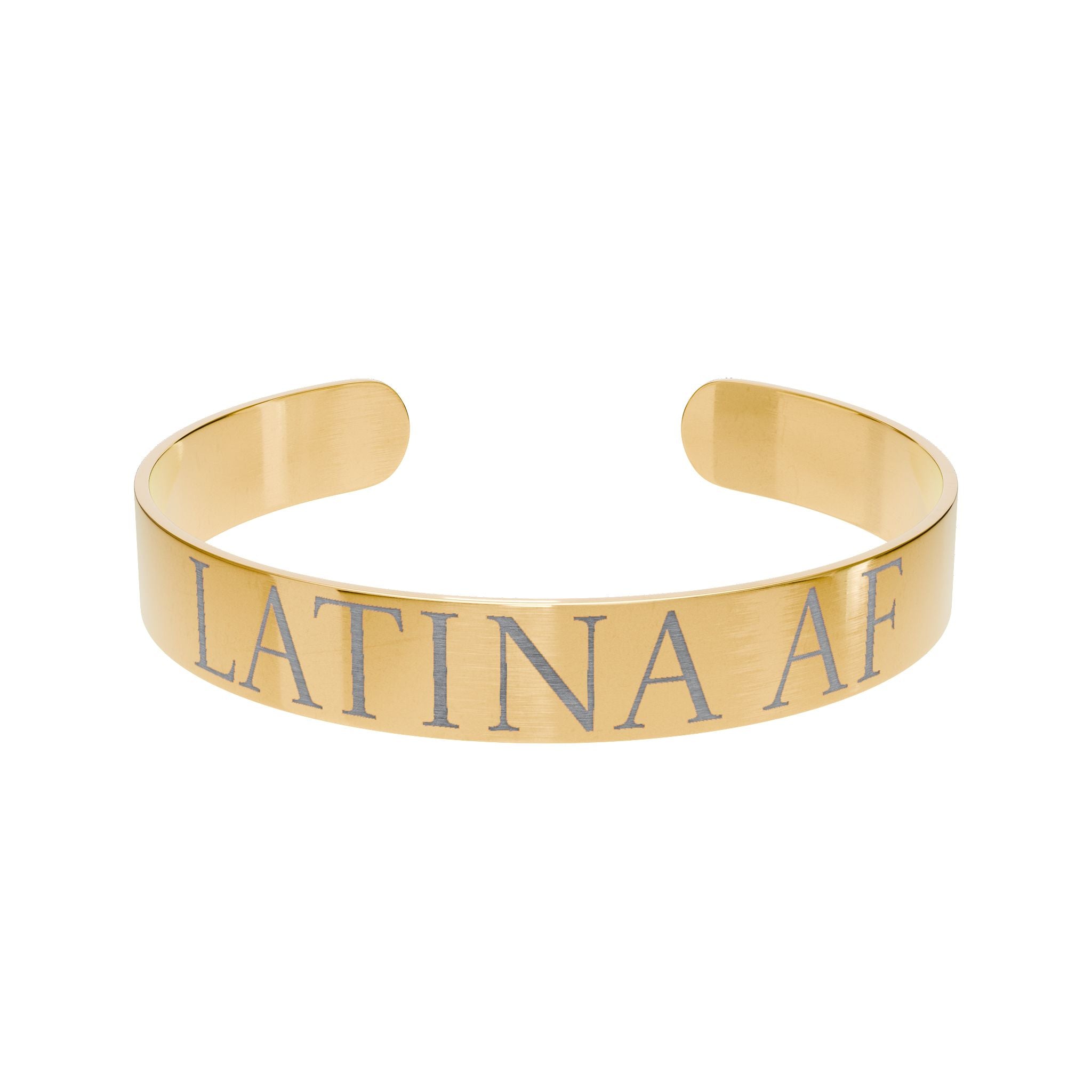 Bracelet - Latina AF Engraved Cuff Bracelet