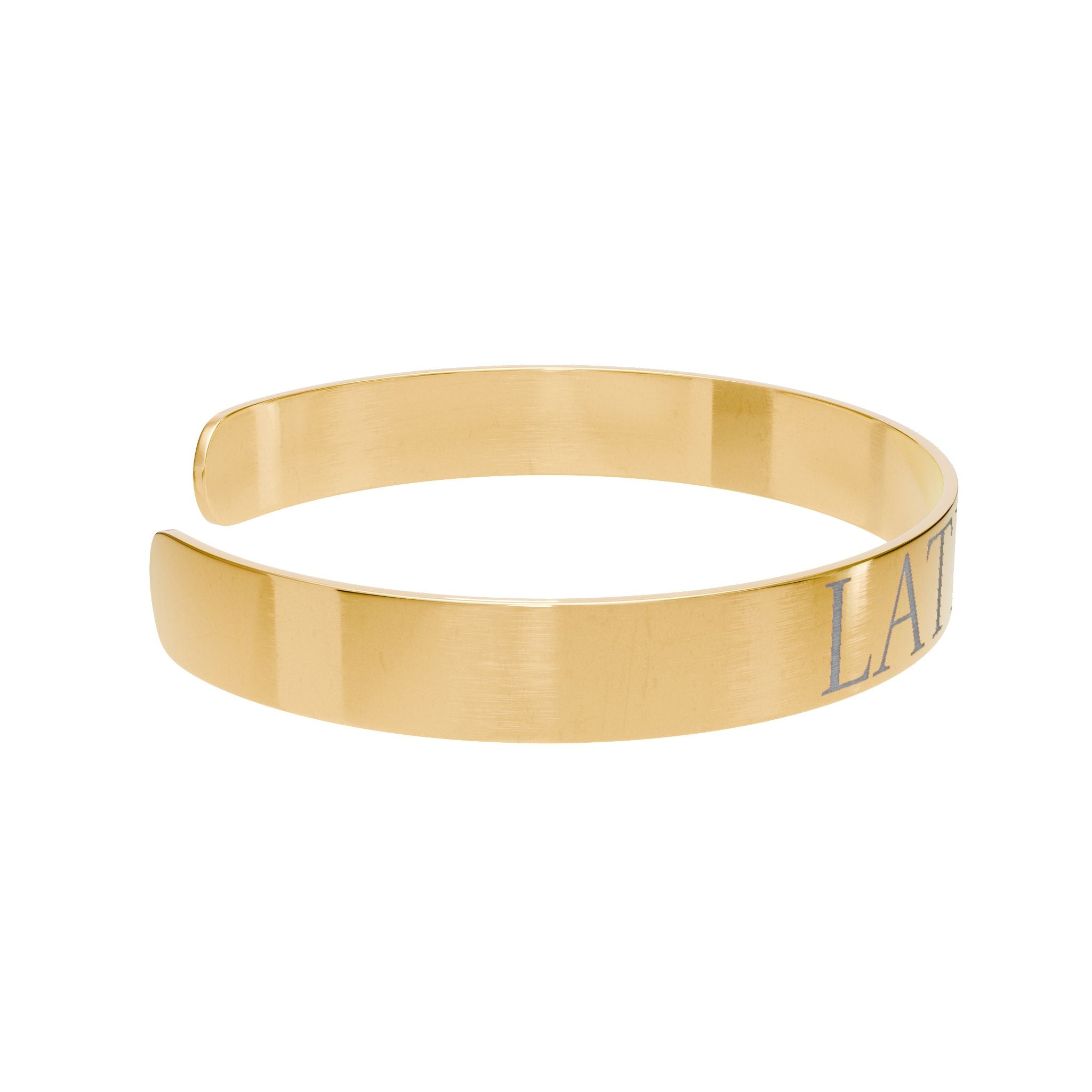 Bracelet - Latina AF Engraved Cuff Bracelet