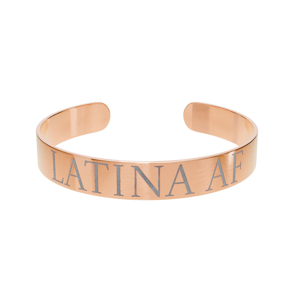 Bracelet - Latina AF Engraved Cuff Bracelet
