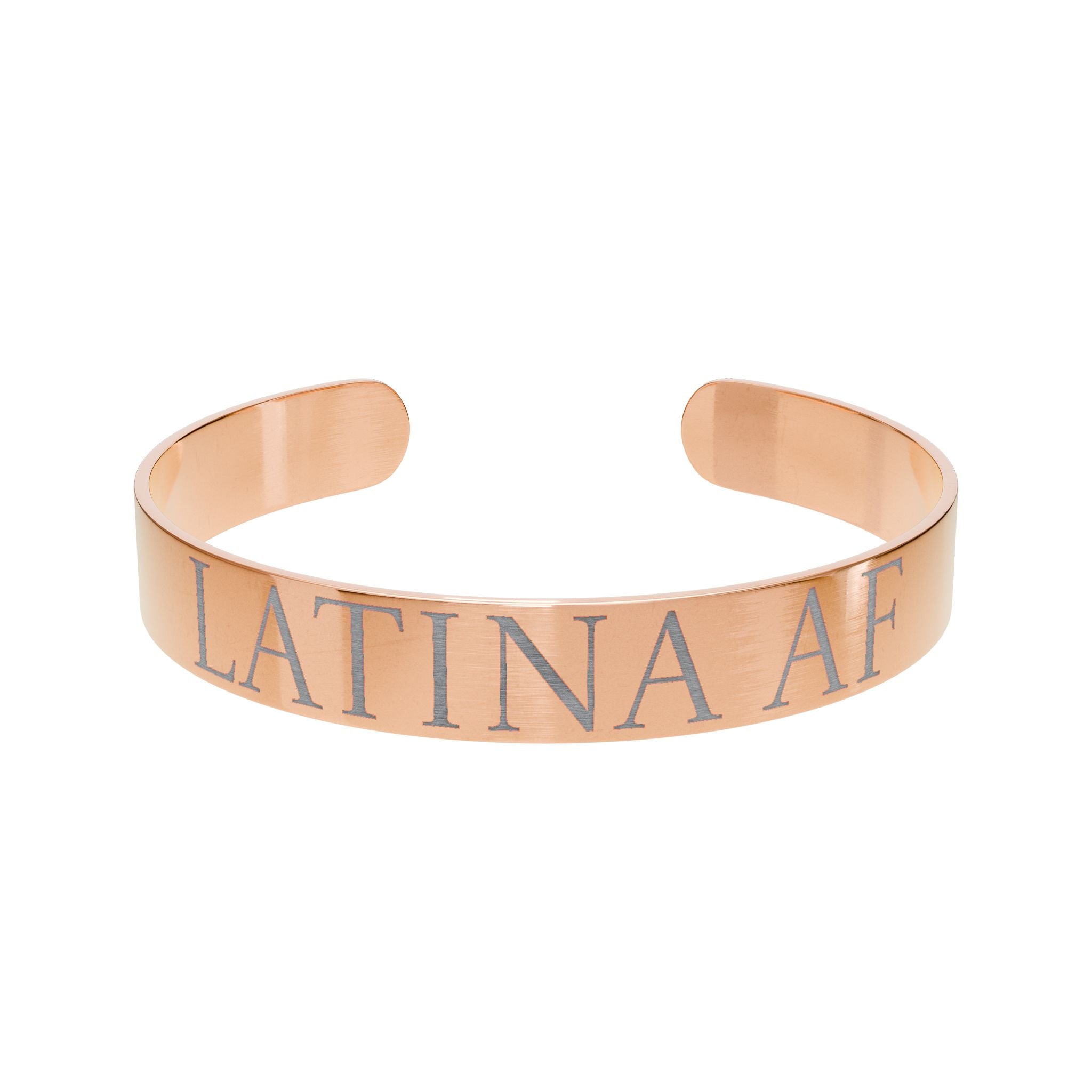 Bracelet - Latina AF Engraved Cuff Bracelet